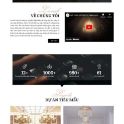 Theme wordpress shop bán đèn chùm