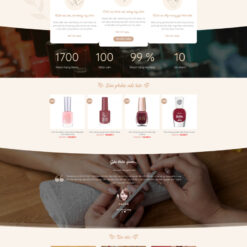 Theme wordpress dịch vụ nail giá rẻ