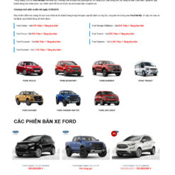 Theme wordpress bán oto ford