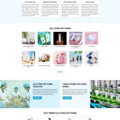 Theme wordpress gia công mỹ phẩm