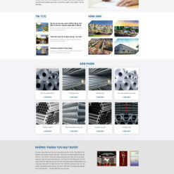 Theme wordpress giới thiệu công ty thép ,vlxd