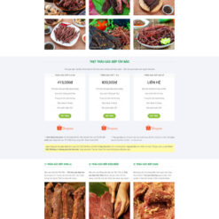 Theme wordpress bán thịt trâu gác bếp giá rẻ