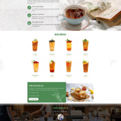 Theme wordpress bán trà sửa ,trà xanh 5