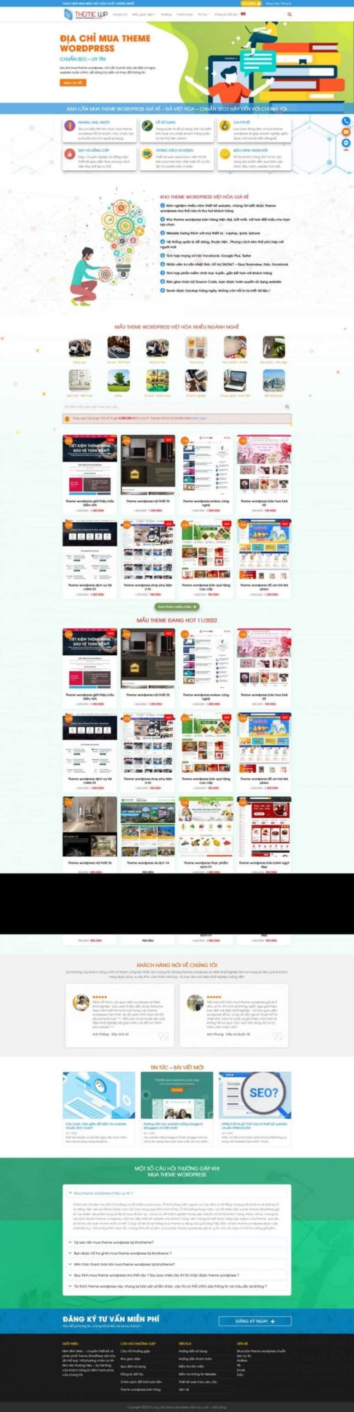 Theme WordPress bán theme